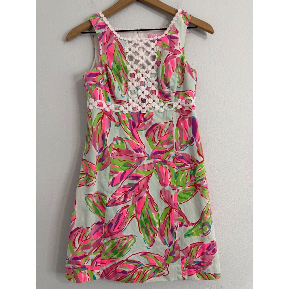 Lilly Pulitzer - "Rosie" Shift Dress In the Vias Pattern Tropical Resort
